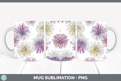 GorgeousFlowers 01 Simple Mug Wrap design.
