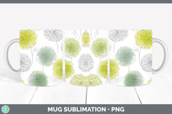 GorgeousFlowers 01 Simple Mug Wrap design.