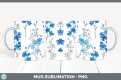 GorgeousFlowers 01 Simple Mug Wrap design.