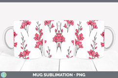 GorgeousFlowers 01 Simple Mug Wrap design.