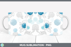 GorgeousFlowers 01 Simple Mug Wrap design.