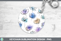 GorgeousFlowers 01 Simple Keychain design.