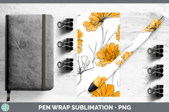 GorgeousFlowers 01 Simple Pen Wrap design.