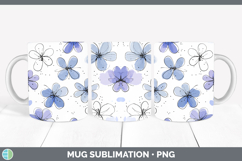 GorgeousFlowers 01 Simple Mug Wrap design.