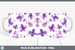 GorgeousFlowers 01 Simple Mug Wrap design.