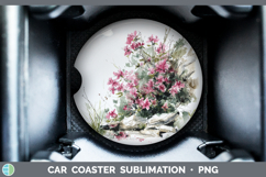 GorgeousFlowers 01 Sketch Car Coaster design.