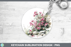 GorgeousFlowers 01 Sketch Keychain design.