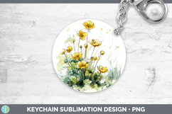 GorgeousFlowers 01 Sketch Keychain design.