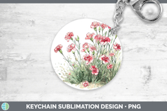 GorgeousFlowers 01 Sketch Keychain design.