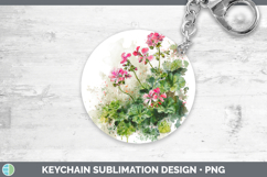 GorgeousFlowers 01 Sketch Keychain design.