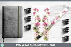 GorgeousFlowers 01 Sketch Pen Wrap design.