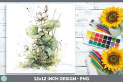 GorgeousFlowers 01 Sketch Paper Backgrounds design.