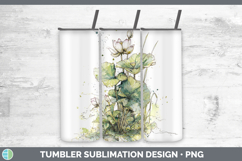 GorgeousFlowers 01 Sketch Tumbler design.