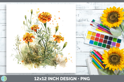 GorgeousFlowers 01 Sketch Paper Backgrounds design.