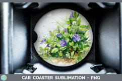 GorgeousFlowers 01 Sketch Car Coaster design.