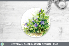 GorgeousFlowers 01 Sketch Keychain design.