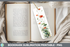 GorgeousFlowers 01 Sketch Bookmark design.