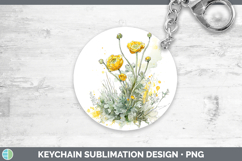 GorgeousFlowers 01 Sketch Keychain design.