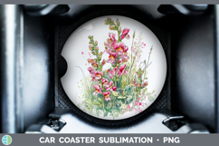 GorgeousFlowers 01 Sketch Car Coaster design.