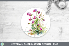 GorgeousFlowers 01 Sketch Keychain design.