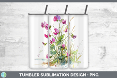 GorgeousFlowers 01 Sketch Tumbler design.