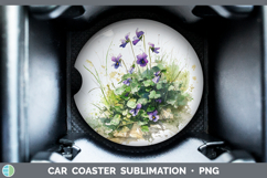 GorgeousFlowers 01 Sketch Car Coaster design.