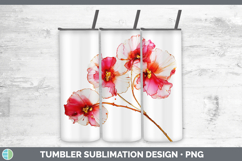 GorgeousFlowers 02 Alcohol Ink Tumbler design.