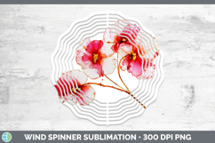 GorgeousFlowers 02 Alcohol Ink Wind Spinner design.