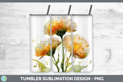 GorgeousFlowers 02 Alcohol Ink Tumbler design.