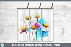 GorgeousFlowers 02 Alcohol Ink Tumbler design.