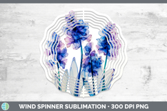 GorgeousFlowers 02 Alcohol Ink Wind Spinner design.