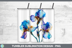 GorgeousFlowers 02 Alcohol Ink Tumbler design.
