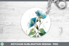 GorgeousFlowers 02 Alcohol Ink Keychain design.