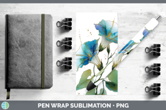 GorgeousFlowers 02 Alcohol Ink Pen Wrap design.