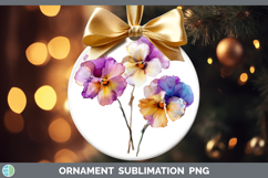 GorgeousFlowers 02 Alcohol Ink Ornament design.