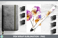 GorgeousFlowers 02 Alcohol Ink Pen Wrap design.