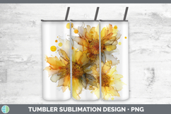 GorgeousFlowers 02 Alcohol Ink Tumbler design.