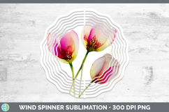 GorgeousFlowers 02 Alcohol Ink Wind Spinner design.