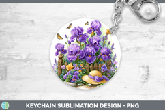 GorgeousFlowers 02 Bandana Summer Keychain design.