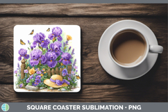 GorgeousFlowers 02 Bandana Summer Square Coaster design.