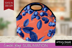 Floral Lunch Bag - Sping Flowers Lunch Bug PNG Sublimation Product Image 1