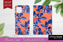 Floral Phone Case PNG - Sping Flowers Case PNG Sublimation Product Image 1