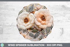 GorgeousFlowers 02 Embroider Wind Spinner design.