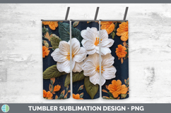 GorgeousFlowers 02 Embroider Tumbler design.