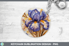 GorgeousFlowers 02 Embroider Keychain design.