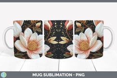 GorgeousFlowers 02 Embroider Mug Wrap design.