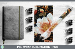 GorgeousFlowers 02 Embroider Pen Wrap design.