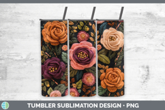 GorgeousFlowers 02 Embroider Tumbler design.