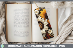 GorgeousFlowers 02 Embroider Bookmark design.