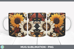 GorgeousFlowers 02 Embroider Mug Wrap design.
